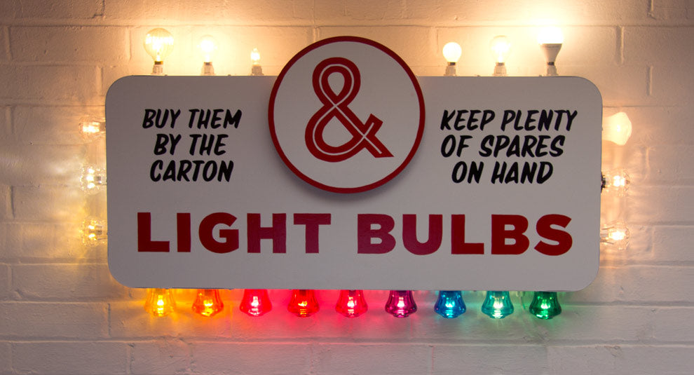 fairground light bulb colours