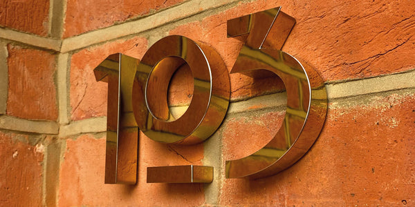 Modern House Numbers – Goodwin & Goodwin™ - London Sign Makers