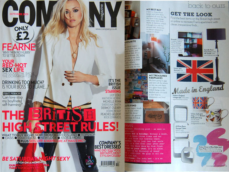 Company Magazine with Made in England sign