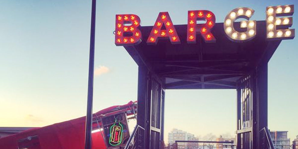 Battersea barge sign