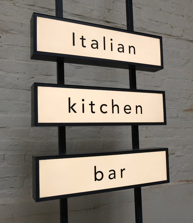 Blackened Steel Light boxes