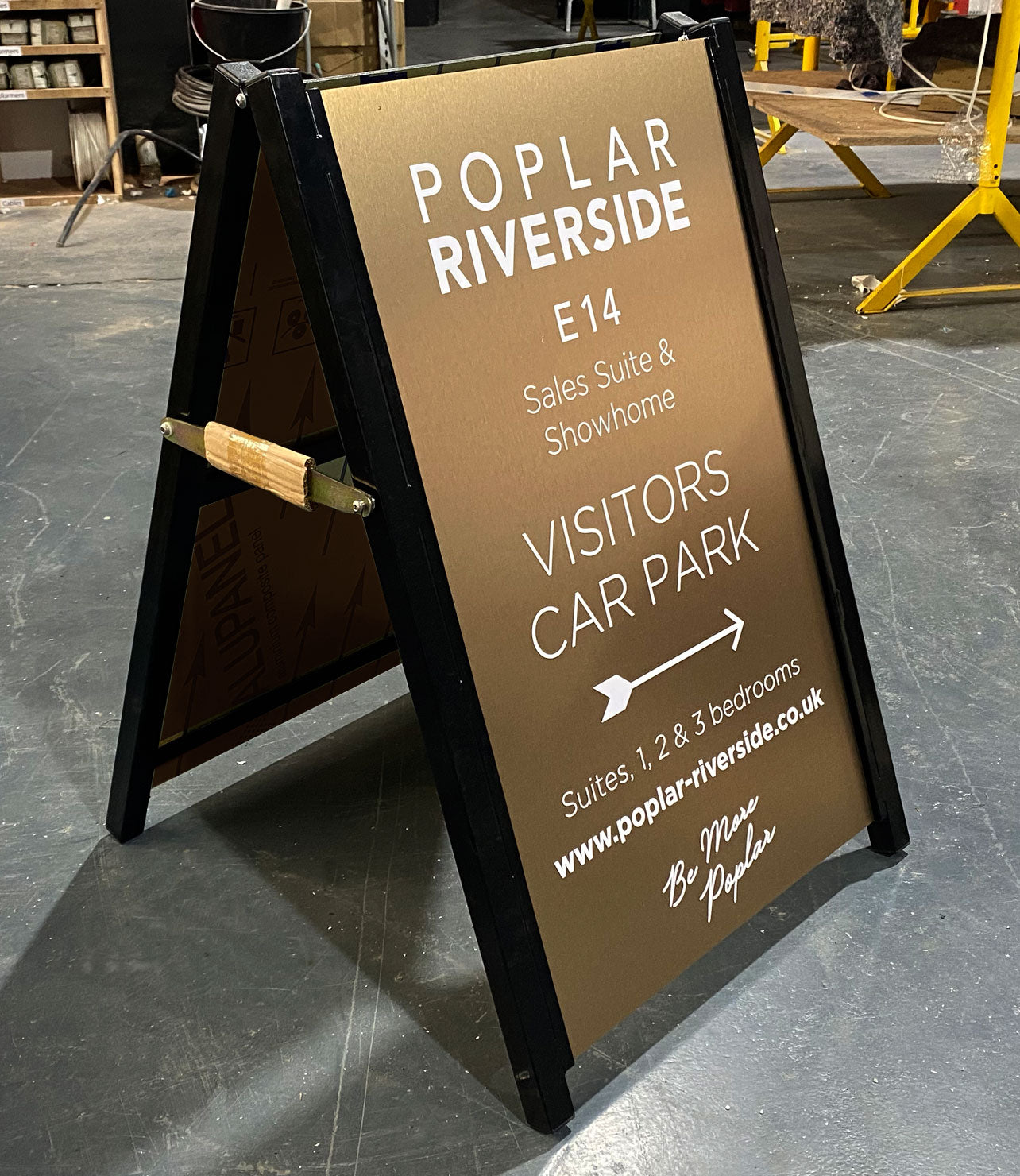 Bronze 'A' board Sign