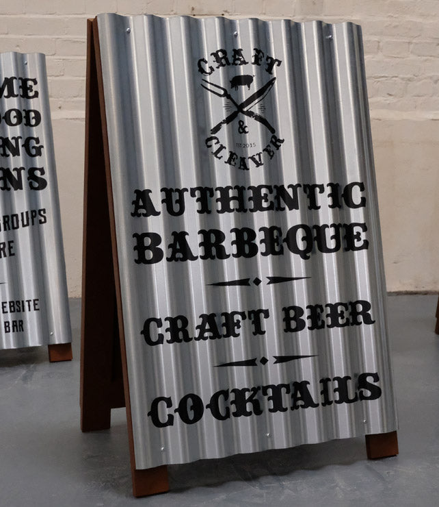 Corrugated Iron Sign