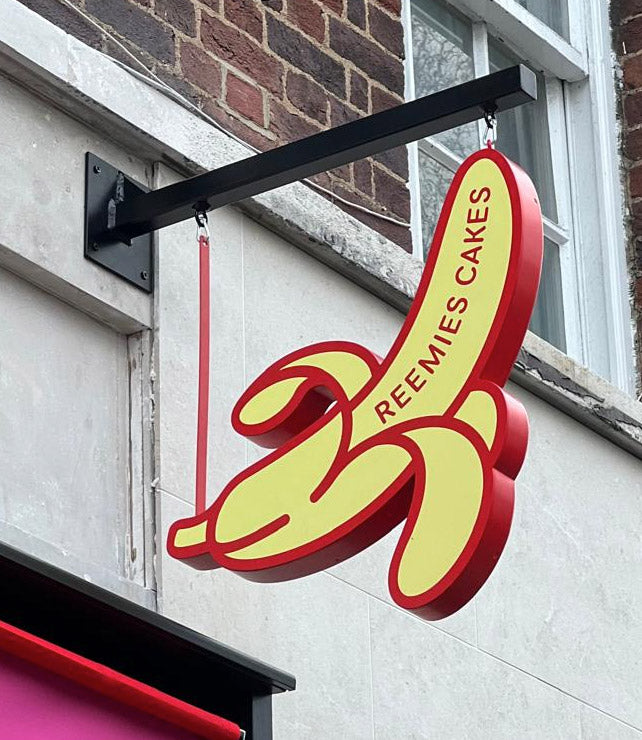 Custom Shaped Banana Hanging Sign
