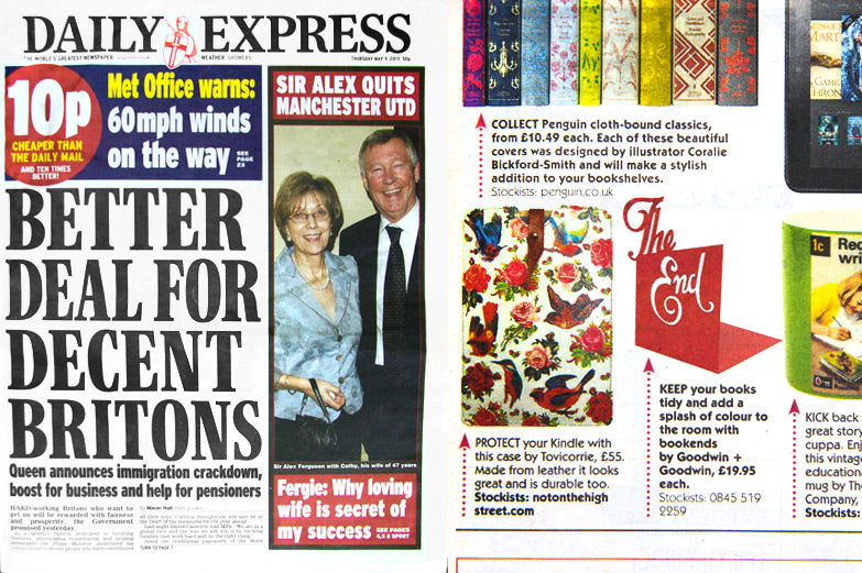 Daily Express Bookend
