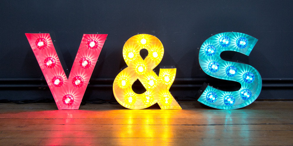 Fairground Lights Letters