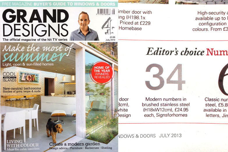 Grand Designs House Numbers