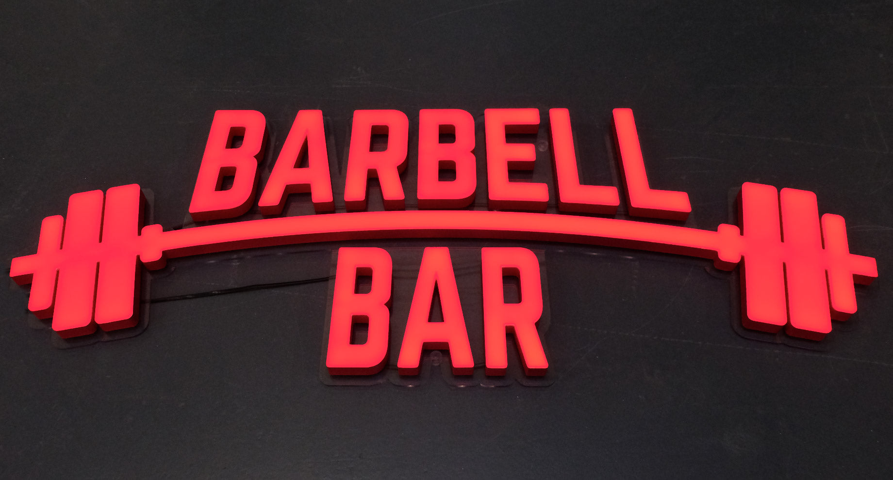 Barbell Bar LED neon sign