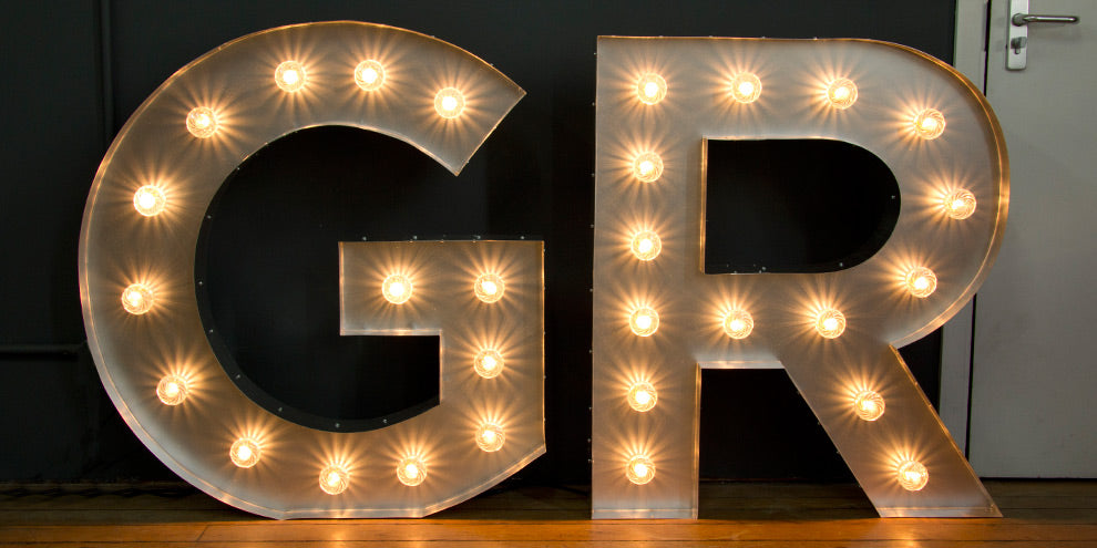 Huge marquee Letters
