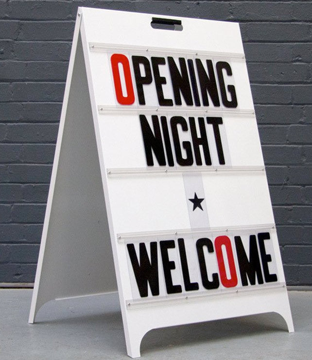 Interchangeable letter A frame