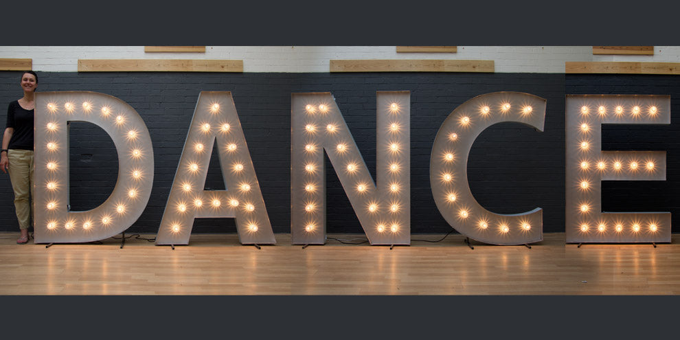 large light up dance letters