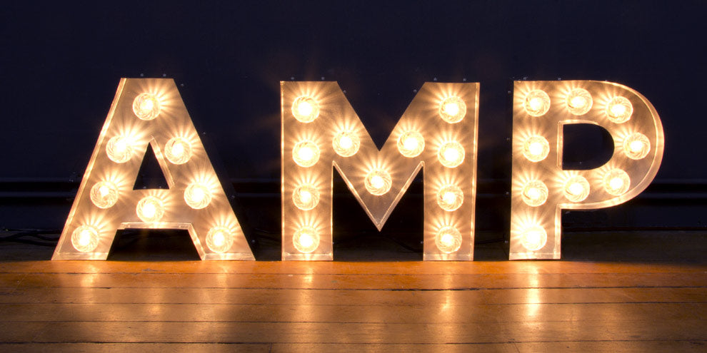 Large marquee letters