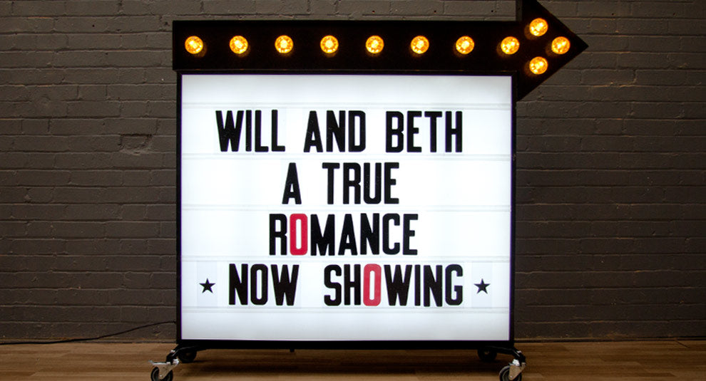 Wedding Cinema Sign