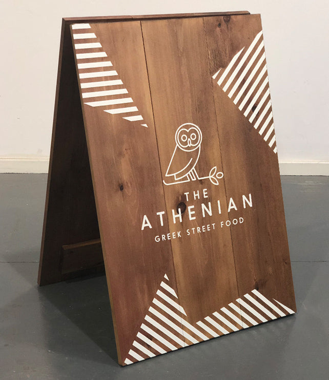 Natural Timber 'A' Frame signn