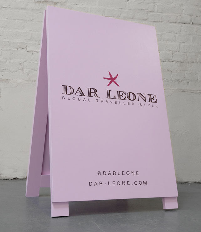 Pink Painted 'A' board