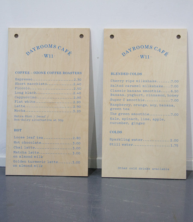Plywood Menus