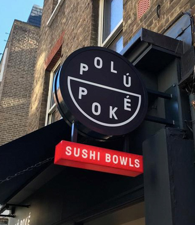 Poke sushi Sign