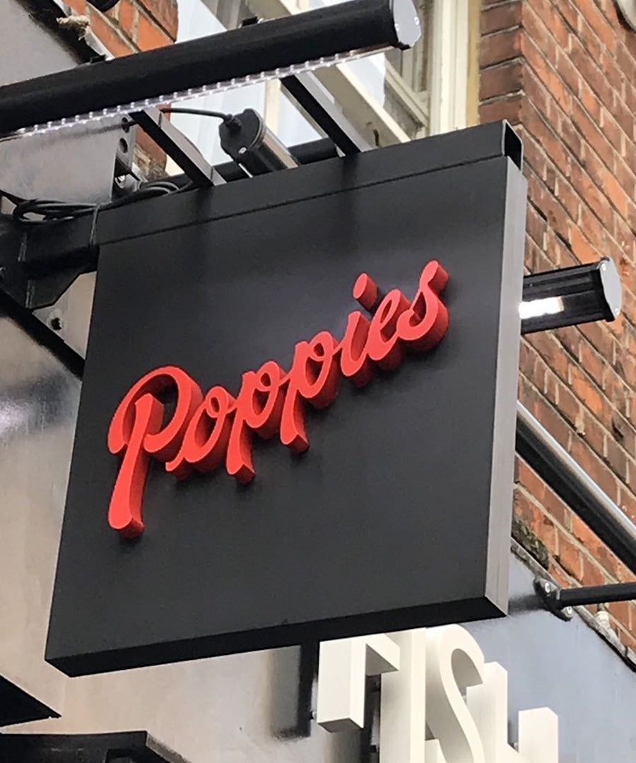3d Raised letters on board sign