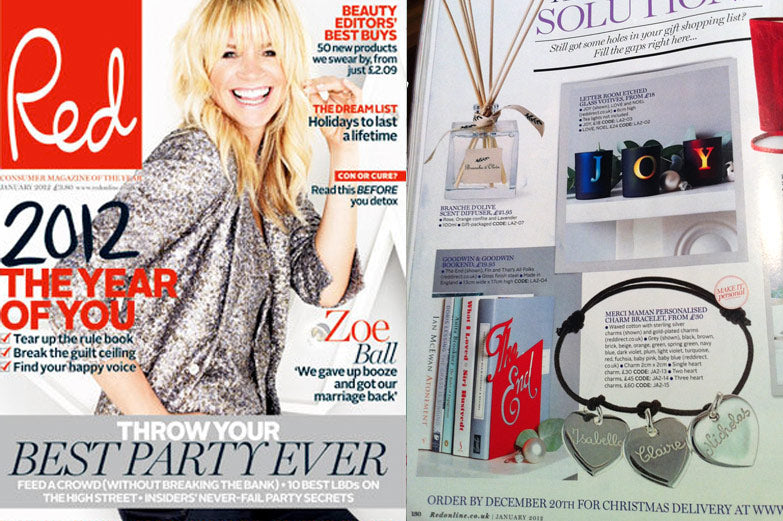 Red Magazine Bookends