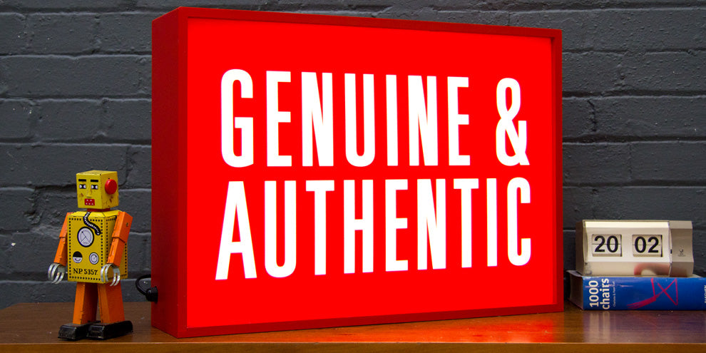 Red Painted Light Box