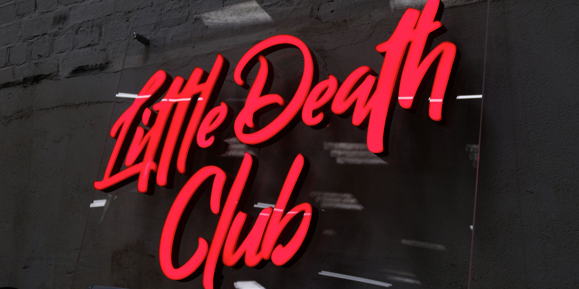 Red Script LED neon sign