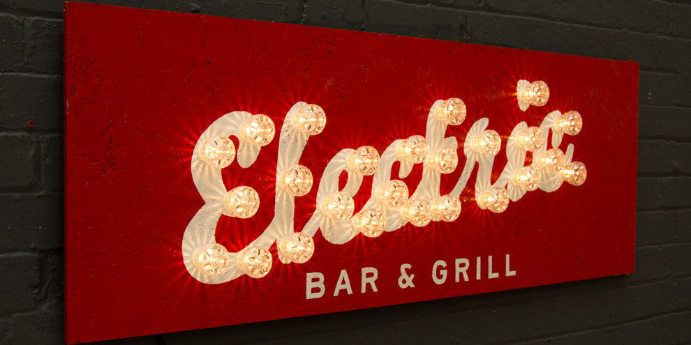 retro diner signage