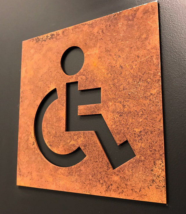 Rusted Toilet sign