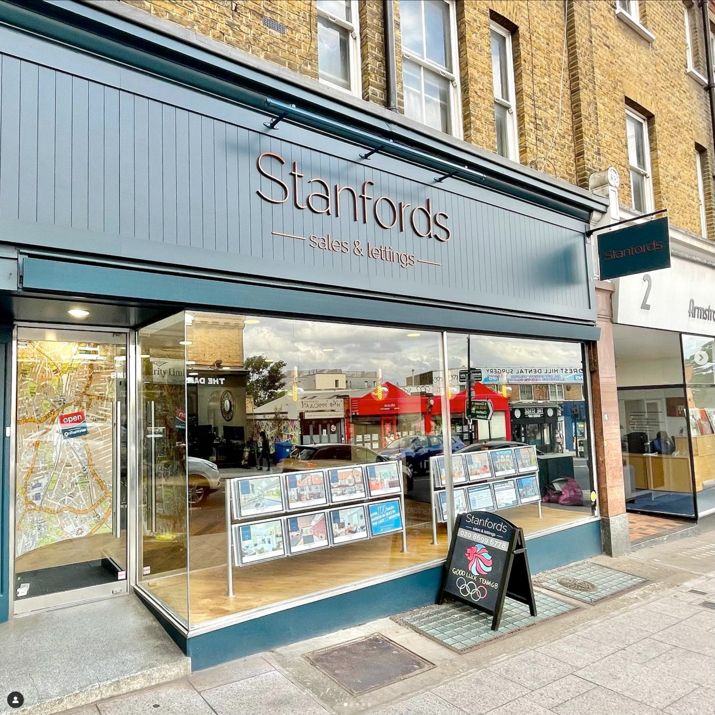 Stanfords Estage Agents Signage