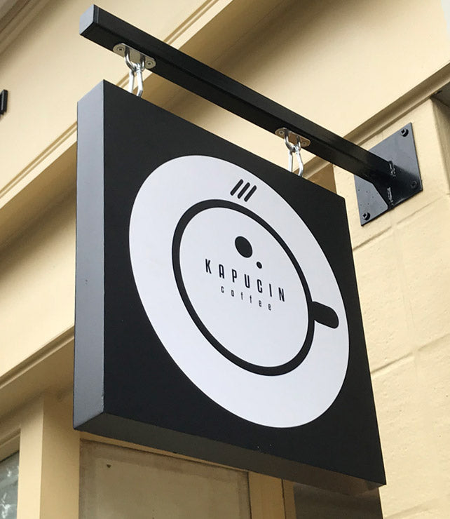 Arsenal Hanging Sign, Emirates Armoury Shop. - Custom Signs London | Goodwin & Goodwin