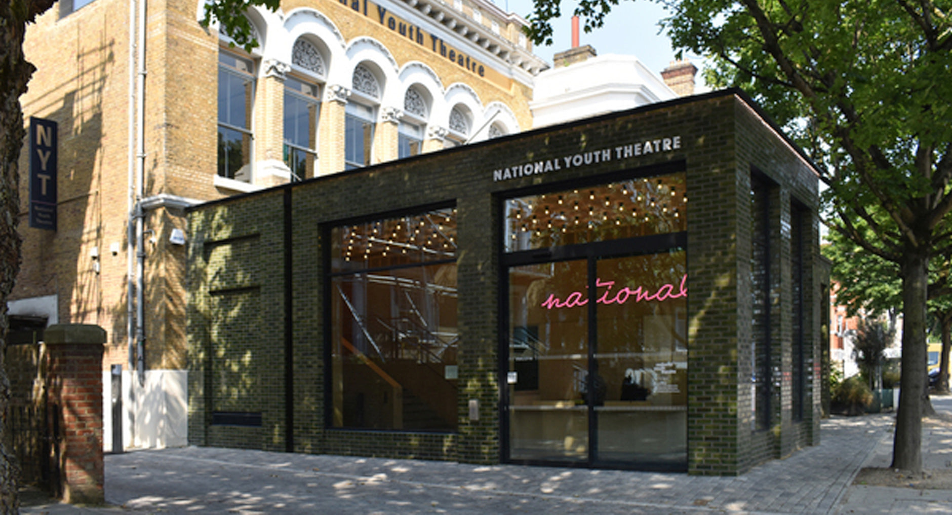 New signage for the National Youth Theatre - London Sign Project by Goodwin & Goodwin