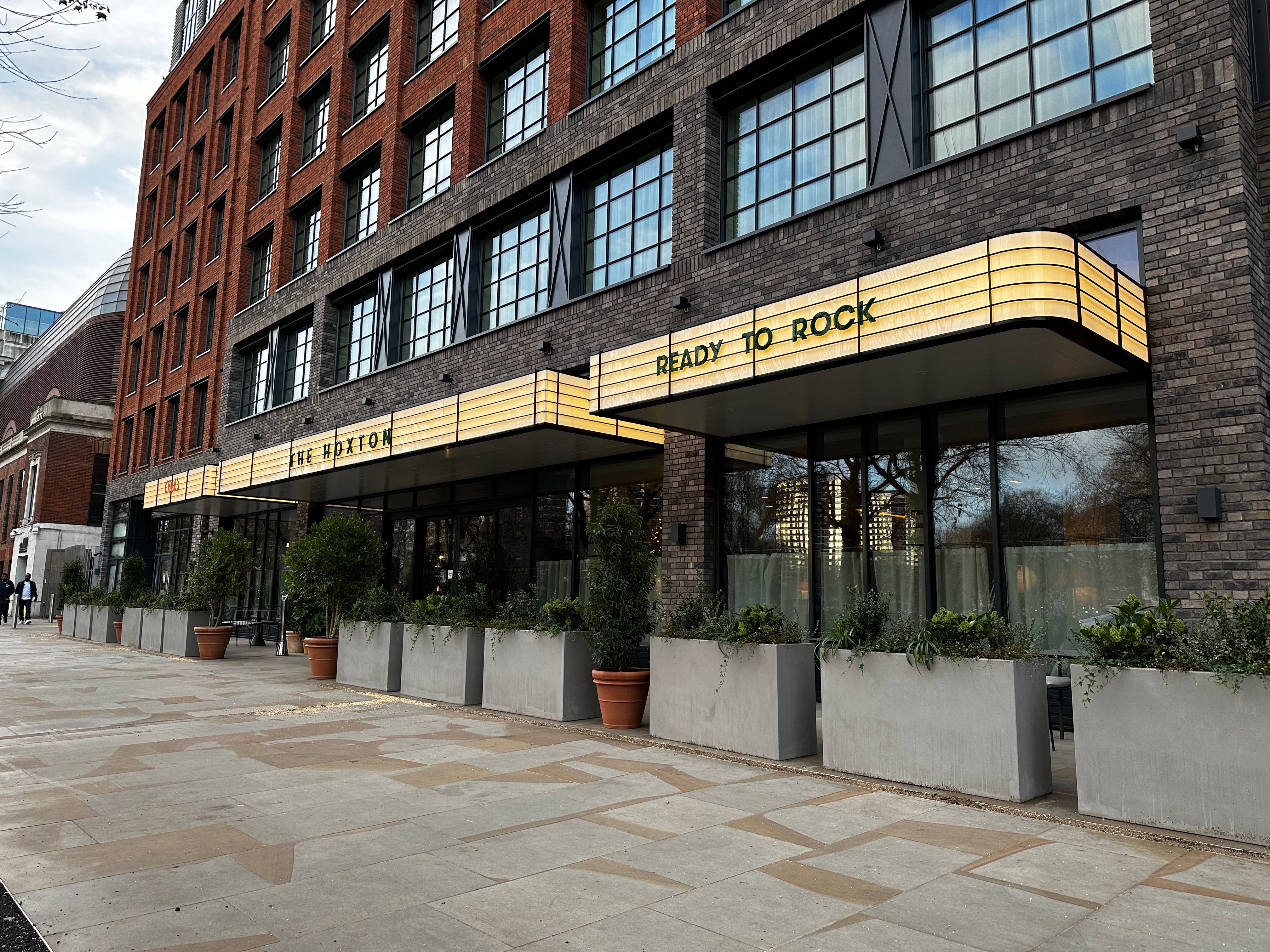 The Hoxton Hotel - Canopy Entrance - London Sign Project by Goodwin & Goodwin