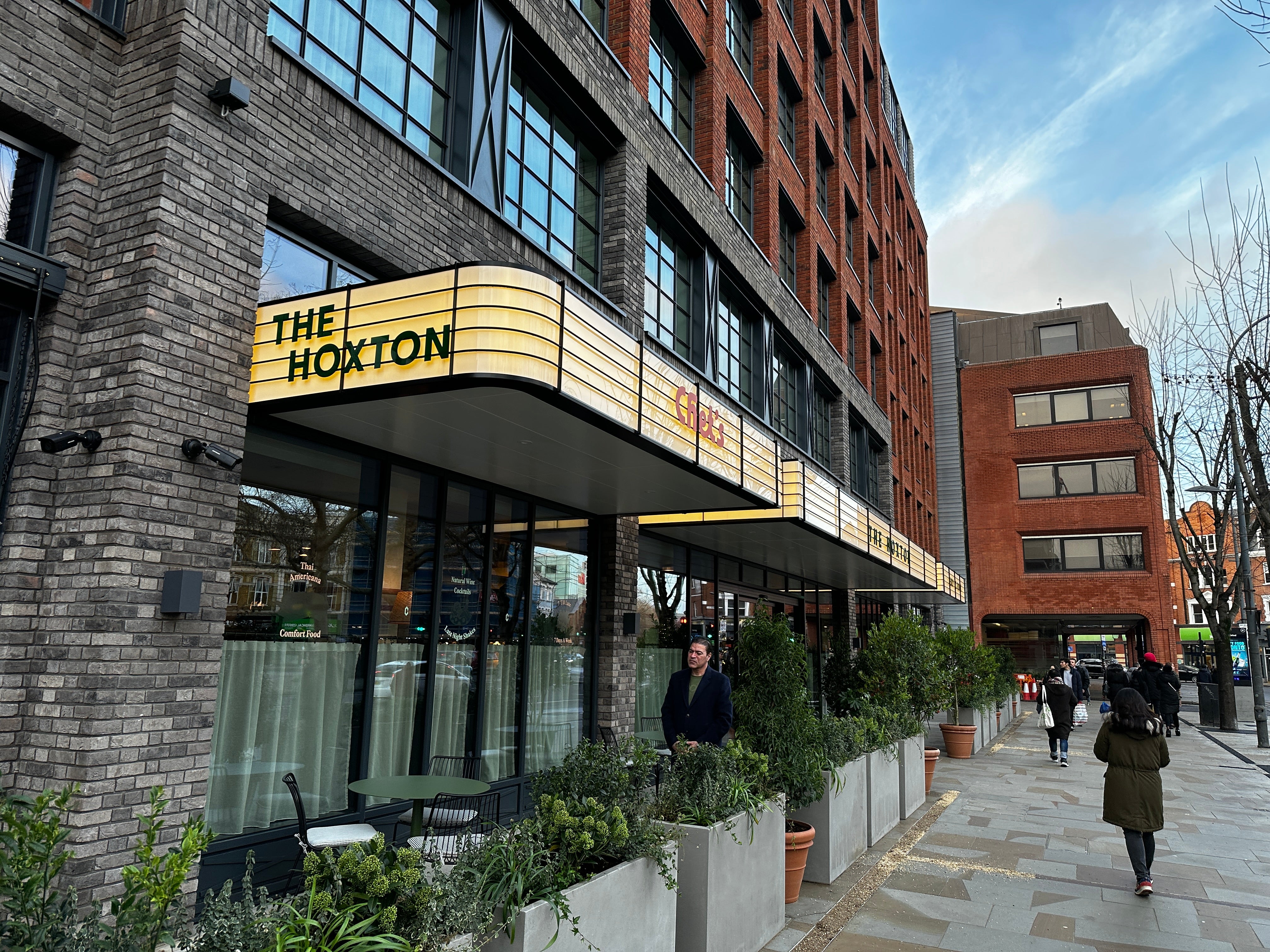 The Hoxton Hotel - Canopy Entrance - Bespoke Signage London | Goodwin & Goodwin