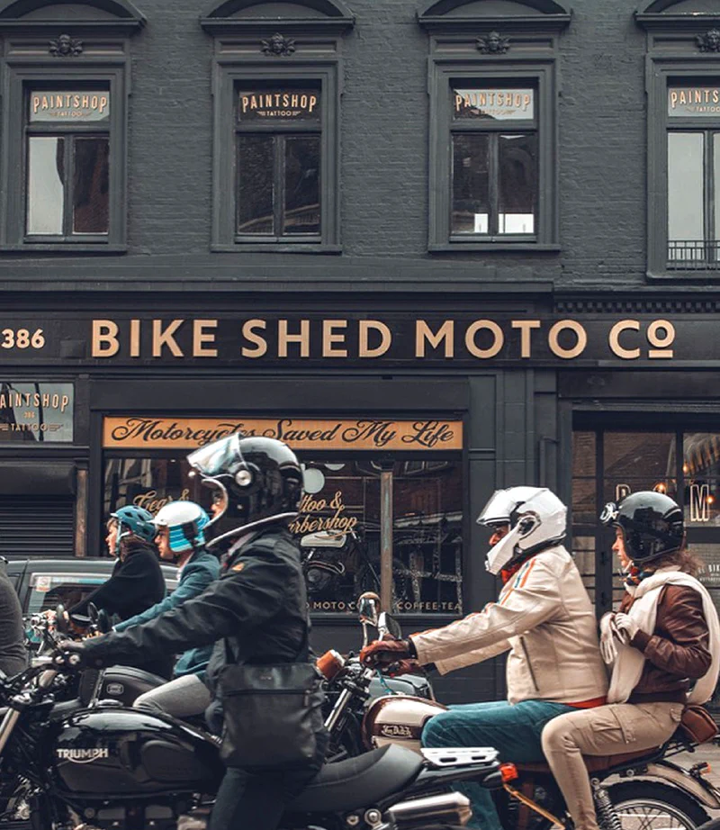 Bike Shed Moto Co. – Brass Signs by Goodwin & Goodwin, London
