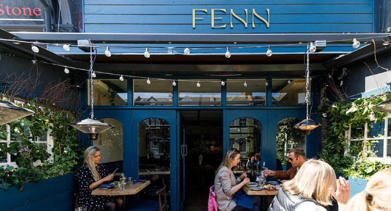 Brass letters for restaurant Fenn – Brass Signs by Goodwin & Goodwin, London