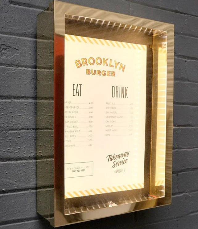 Brass Menu Case – Brass Signs by Goodwin & Goodwin, London