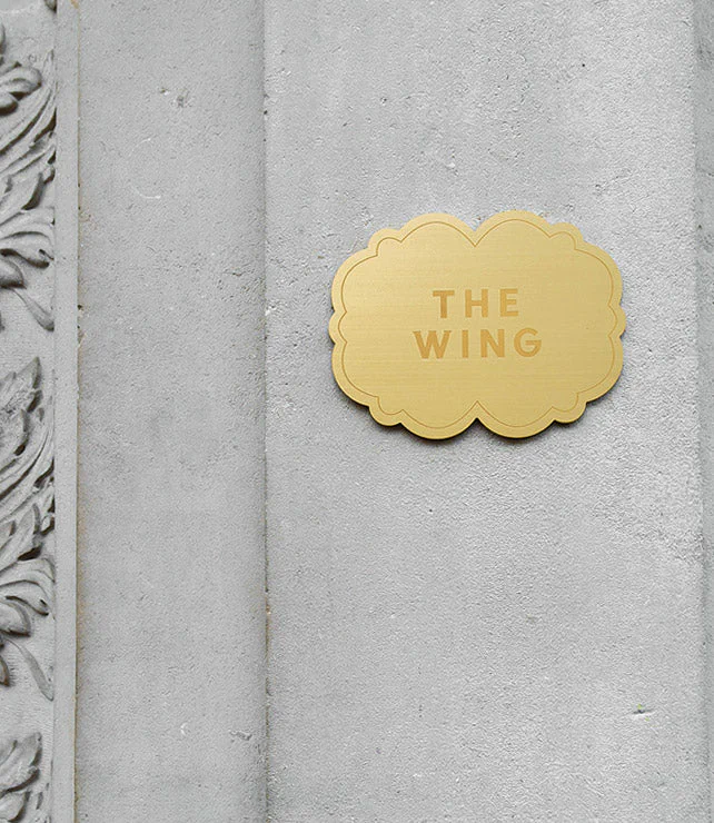 Brass Plaque for The Wing – Brass Signs by Goodwin & Goodwin, London