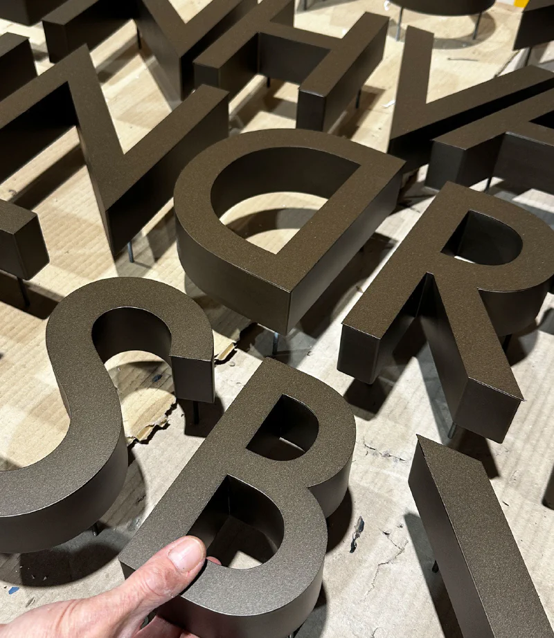 Bronze 3D Letters – Brass Signs by Goodwin & Goodwin, London