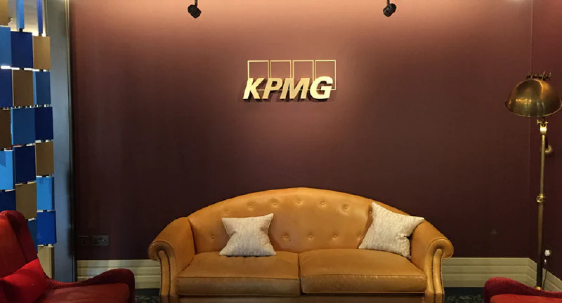 KPMG Brass Sign – Brass Signs by Goodwin & Goodwin, London