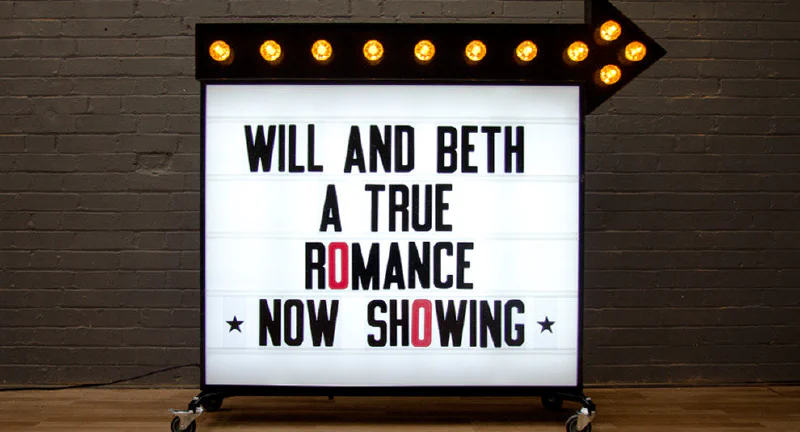 Cinema Sign with marquee light arrow Cinema Sign with marquee light arrow – Cinema Signs by Goodwin & Goodwin, London