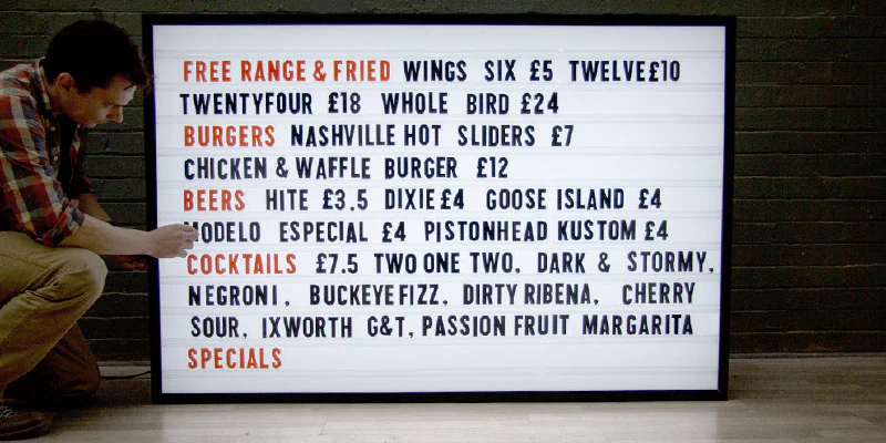 Custom Cinema Lightbox Custom Cinema Lightbox – Cinema Signs by Goodwin & Goodwin, London