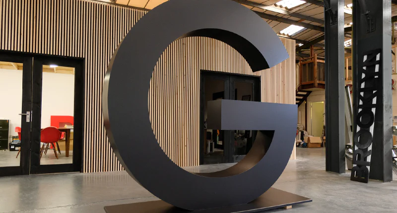 Giant Black Letter 'G' 7ft tall Giant Black Letter 'G' 7ft tall – Giant Letters by Goodwin & Goodwin, London
