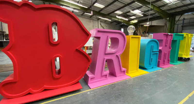 Giant circus letters - Brighton Giant circus letters - Brighton – Giant Letters by Goodwin & Goodwin, London