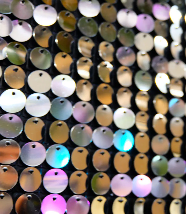 Sequin Detail Sequin Detail – Giant Letters by Goodwin & Goodwin, London