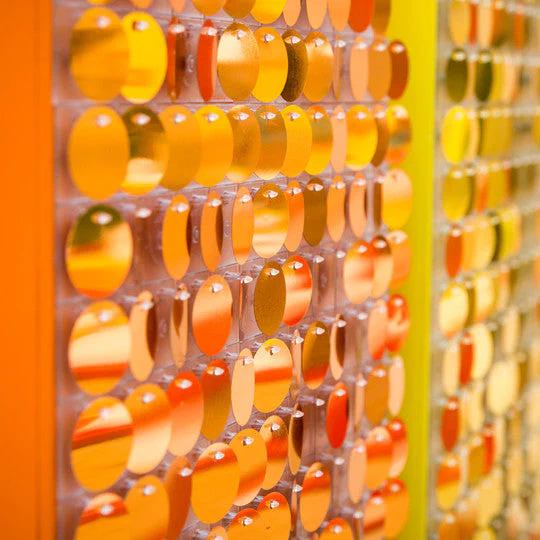 Sequins Detail Sequins Detail – Giant Letters by Goodwin & Goodwin, London