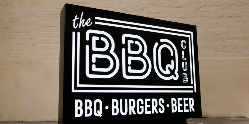 Bbq sign lightbox Bbq sign lightbox – Light Boxes by Goodwin & Goodwin, London