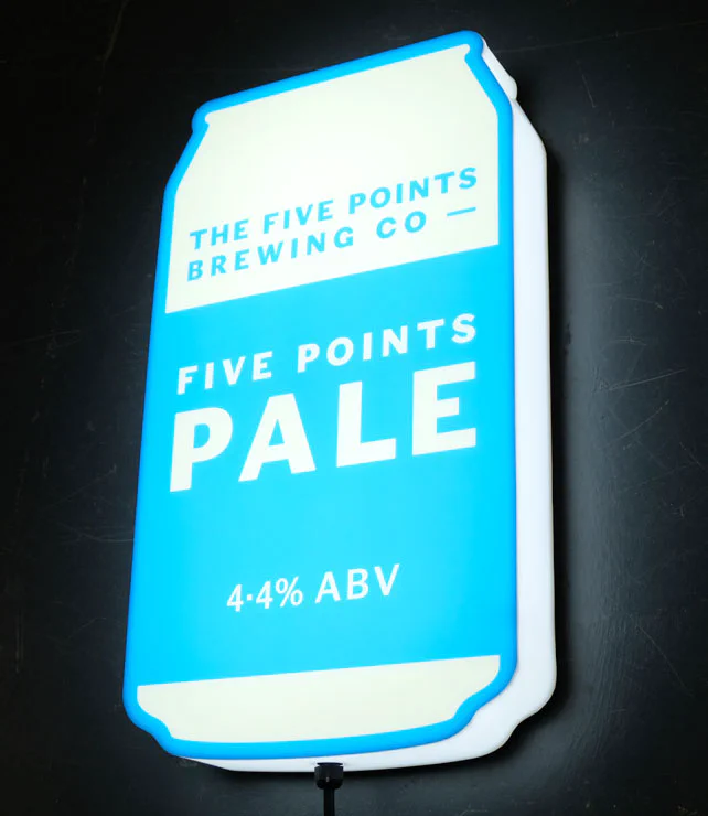 Beer shape light box Beer shape light box – Light Boxes by Goodwin & Goodwin, London