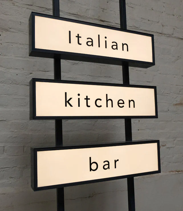 Blackened steel lightboxes Blackened steel lightboxes – Light Boxes by Goodwin & Goodwin, London