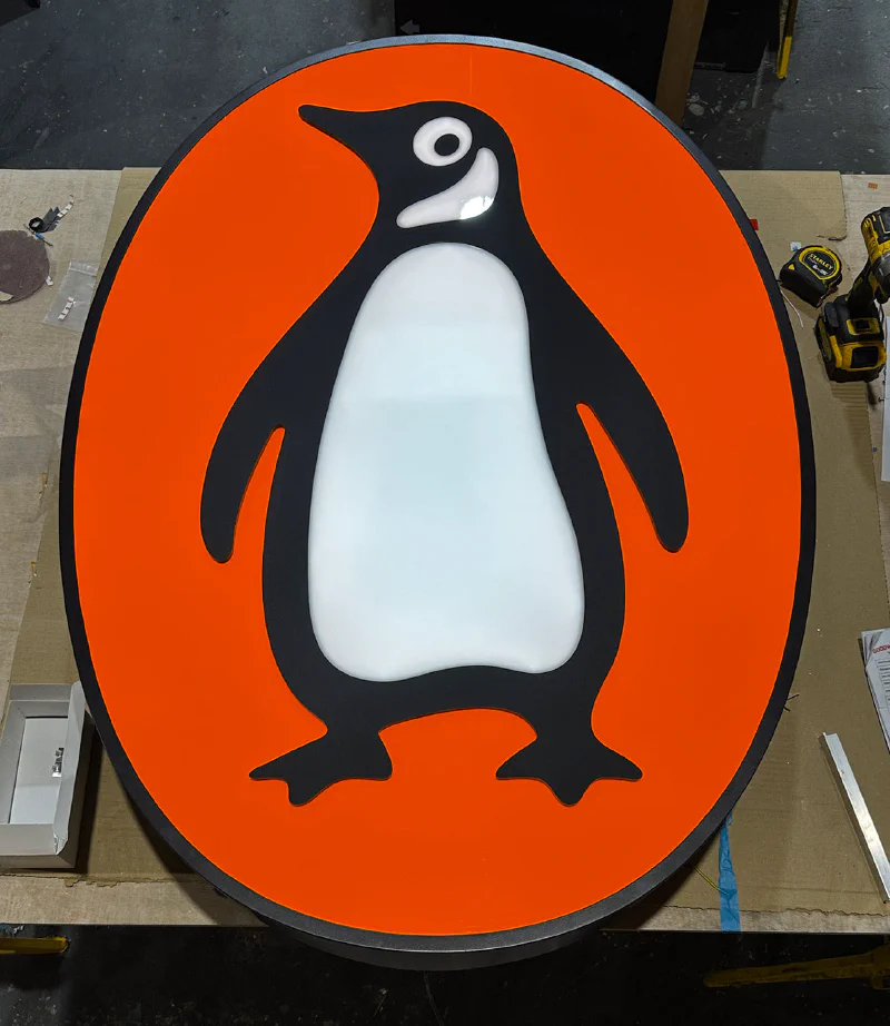 Penguin lightbox Penguin lightbox – Light Boxes by Goodwin & Goodwin, London
