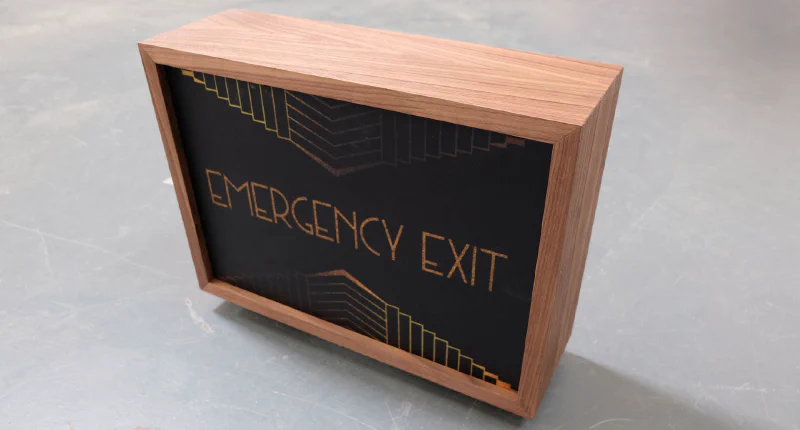 Wooden walnut light box Wooden walnut light box – Light Boxes by Goodwin & Goodwin, London