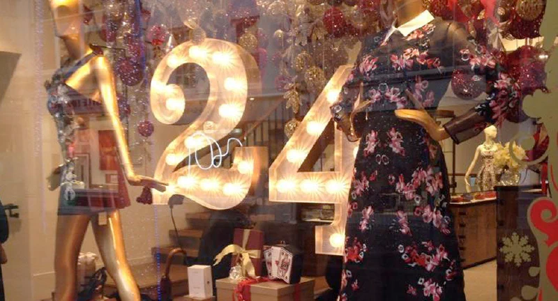 Browns Fashion window display Browns Fashion window display – Light Up Letters by Goodwin & Goodwin, London